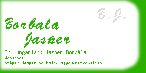 borbala jasper business card