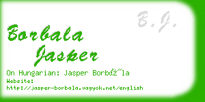 borbala jasper business card